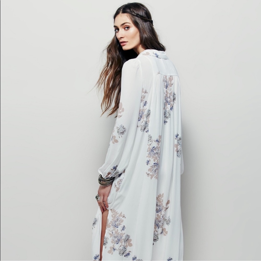 Free People Rosemary Long Sleeve Maxi Dress Medium - Picture 4 of 11